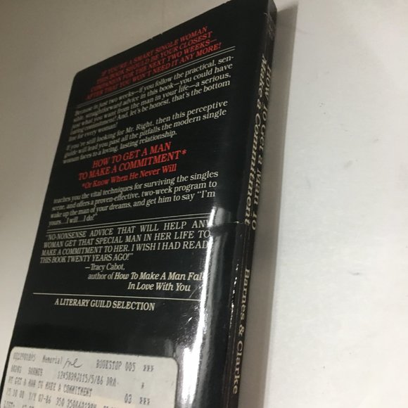 "How to get a man to make a commitment...or know when he never will" paperback - Picture 4 of 10